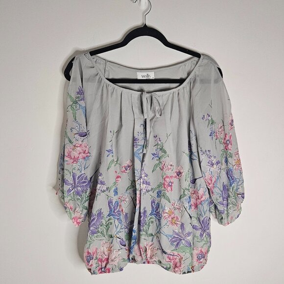 Wallis Tops - Wallis Floral Blouse sz Medium Petite